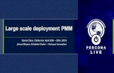 Large scale deployment PMM - Percona€¦ · To get decent performance, we've had to tweak, and tweak a lot ... - Cassandra - Mysql •Missing Netware (Things where better..) •Sysadmin