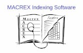 MACREX™ Indexing Software · Getting Started: Basic Basics. MACREX Indexing Software Demo/Training Series This PowerPoint presentation is the first in a series designed to help