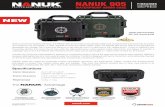 NANUK 905 - PLASTICASE · 2020. 4. 7. · WATERPROOF IP67 Rated INDESTRUCTIBLE NK-7 Resin CERTIFICATIONS Laboratory Tested LIFETIME Warranty Built to survive the harshest elements,