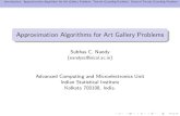 Approximation Algorithms for Art Gallery Problemsssen/geomschool/nandy/Art-gallery-approxim… · Title: Approximation Algorithms for Art Gallery Problems Author: Subhas C. Nandy