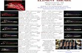 Element Shear 2013 Catalogue - wisconsinpetstylists.orgELEMENT SHEARS Mazomanie, WI 608.795.9837 PayPal and Credit Card Orders Only Satisfaction Guaranteed 440C Japanese Steel KIRIN