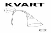 KVART - uncertain, please contact IKEA. Different materials require different types of fittings. Always
