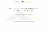 2013 Arizona Migrant Health Profile - Arizona Alliance For ......The Arizona Department of Economic Security provided crop information ... pistachios, apple pruning, apple harvest,
