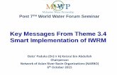 Message From Theme 3.4 - Smart Implementation of IWRM...Outline of Presentation •The 7 WWF Framework •Theme 3.4 - Smart Implementation of IWRM •Session 3.4.4 Knowledgebase for