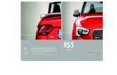 RS 5 · 2016. 1. 11. · Audi Sport 300x204_Gerolfing_HC09_RZ.indd 1 09.08.12 13:23 RS 5 Audi RS 5 Cabriolet Die in diesem Katalog gezeigten und beschriebenen Modellvarianten und