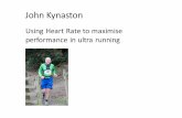 HR in ultra running - West Highland Way Race · Needed to pace my self and still be running the second half of the race Three key elements to my training # Lost some weight # Covered