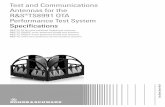 Test antennas for the R&S®TS8991 OTA Performance Test System · Version 04.00, February 2018 10 Rohde & Schwarz Test and Communications Antennas for the R&S®TS8991 OTA Performance