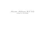 Acer Altos R710 - ELHVB · System startup 28 Turning on the system 28 Turning off the system 28 Power-on problems 29 4 Configuring the system 31 Upgrading the system 33 Installation