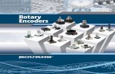 Rotary Encoders - Bourns, Inc. · Options (PPR) Operating Temp. Range Contact Rating Detent Option Technology Features 30,000 Cycles Min. Quadrature 12, 18, 19, 24 -30 °C to +70