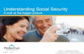 A look at the bigger picture - NFP · Understanding Social Security . A look at the bigger picture . 2 For Broker/Dealer Use Only. Do Not Use With Consumers. Important Information