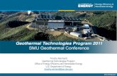 SMU Geothermal Conference 2011 - Geothermal Technologies ... · RMOTC Site Visit: July 27-28, 2010 . Draft MOU Agreement: August 6, 2010 . Final MOU Agreement: August 31, 2010 . MEMORANDUM