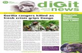 2018 Issue 49 the gorilla organization Gorilla rangers killed as … · 2019. 7. 23. · at least 1,004 mountain gorillas living in the wild today, and they are slowly but surely