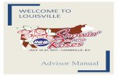 WELCOME TO LOUISVILLE · 2017. 7. 14. · Noon-6 p.m. Cattle check-in, Broadbent Arena Ñ all cattle in barns by 5 p.m. and checked in by 6 p.m. 1 p.m. Newcomer orientation, West