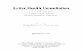 Letter Health Consultation - Michigan · 2014). Reference locations reported a geometric mean of up to 11.5 ng/g, wet weight. The difference between the contaminated and reference