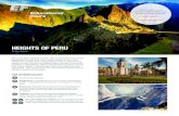 HEIGHTS OF PERU · 2018. 8. 29. · HEIGHTS OF PERU 12 days | Peru Peru is an awe-inspiring country, with some of the most unique geographical landmarks in the world. Explore a city