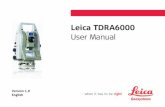 Leica TDRA6000...Table of Contents TDRA6000 7 3.2.2 Instrument Battery 45 3.3 Working with the CompactFlash Card 47 3.4 Accessing Survey Application Program 50 3.5 Guidelines for Correct