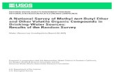 A National Survey of Methyl tert-Butyl Ether and Other ...A National Survey of Methyl tert-Butyl Etherand Other Volatile Organic Compounds in Drinking-Water Sources: Results of the