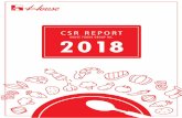 house csr report 2018 en · 2018. 12. 27. · 01 HOUSE FOODS GROUP CSR REPORT 2018. ... company in all three responsibilities, that is, responsibilities for Our Employees and Their