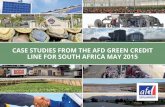 CASE STUDIES FROM THE AFD GREEN CREDIT LINE FOR SOUTH ... · South Africa is a country with high energy intensity and a major emitter of greenhouse gases (GHG). Abundant coal resources
