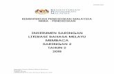 INSTRUMEN SARINGAN LITERASI BAHASA MELAYU MEMBACA …€¦ · INMBLBM Instrumen Literasi Bahasa Melayu Membaca Saringan 2 Tahun 2 (2018) LINUS2.0 © Hak Cipta Kerajaan Malaysia 2018
