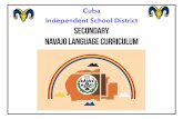 CISD Secondary Navajo Language Curriculum - Cuba Schoolscuba.k12.nm.us/UserFiles/Servers/Server_453811/File...of my culture, language, and values that are protected and maintained