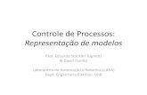 Controle de Processos: Representação de · PDF file modelos lineares do tipo entrada/saída) ou através de equações de estado (aplicáveis a modelos lineares e não-lineares,