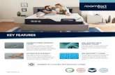 KEY FEATURES S… · CARBON FIBER MEMORY FOAM Every iComfort mattress is made with our exclusive ... strength for back and neck support. GEL ACTIVE® MAX MEMORY FOAM This open celled