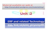 Unit 2 ERP and related Technology · PDF file (Murlidhar Group of Institutions, Bhavnagar Road , Rajkot) by:-Assist. Prof. Vijay Vora (ERP : 2: ERP and related Technology) MCA-I 3