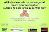 Attitudes towards endangered brown bear population in Central Italy · 2011. 6. 16. · Attitudes towards an endangered brown bear population outside its core area in central Italy
