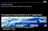 The Impact of Cloud and SOA on an IT Organization · Allied Irish Banks, Bank of Montreal, Bank of Russia, Bharti Airtel, BP, BP Angola, Centrinet, Cheshire County Council, City of