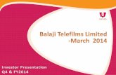 Financials 3 - 18 - Balaji Telefilmsbalajitelefilms.com/admin/pdf/quarterly-report/Balaji... · 2019. 1. 16. · GENX Entertainment Ltd. •A new advertisement for a leading personal