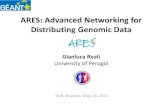 ARES: Advanced Networking for Distributing Genomic Data · Distributing Genomic Data Gianluca Reali University of Perugia VUB, Brussels, May 13, 2014 . Outline •Description of ARES