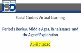 Social Studies Virtual Learning Period 1 Review: Middle ...sites.isdschools.org/hs_ss_remote_learning... · Let’s put this into perspective! 1450 1648 The Renaissance ~1300 –