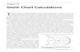 Smith Chart CalculationsSmith Chart Calculations 28-1 T he Smith Chart is a sophisticated graphic tool for solving transmission line problems. One of the simpler applications is to