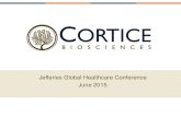 Jefferies Global Healthcare Conference June 2015 · 6/3/2015  · Jefferies Global Healthcare Conference June 2015 . 2 Developing Novel Treatments . ... FDA Briefing Documents, ODAC