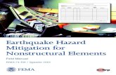 FEMA 74: Earthquake Hazard Mitigation for Nonstructural ...Earthquake Hazard Mitigation 1 Chapter 1 for Nonstructural Elements Overview Chapter 1 - Overview The primary focus of this