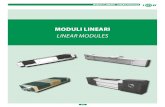 MODULI LINEARI - TRM · 2019. 3. 25. · 346 MODULI LINEARI ( LINEAR MODULES 1. DIMENSIONI GUIDE LINEARI MOTORIZZABILI SERIE ECO-55-R 1. DIMENSIONS TABLE OF LINEAR SYSTEMS WITH OPTIONAL