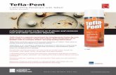 Tefla-Pent · Tefla-Pent Lubricating Penetrant with Teflon® Lubricates metal surfaces as it cleans and removes rust and other corrosive deposits. Tefla-Pent is a superior penetrant