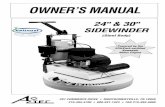 7599 Sidewinder Manual - Easycatalog.nationalew.com/pdf/NationalEW_Equipment/AC...PG. 2 SIDEWINDER Do not store or use gasoline or other flammable vapors and liquids in the vicinity