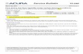 @ACURA Service Bulletin 15-040 · @ACURA Service Bulletin 15-040 March 22, 2017 05972 Version 7 Firm 2nd to 3rd Gear Upshifts Under Certain Driving Conditions Supersedes 15-040, dated