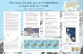 Non-native mountain goats on Kodiak Island: an opportunity ...€¦ · mountain goat abundances on Kodiak, which include sightability corrections and confidence intervals. Age and