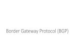 Border Gateway Protocol (BGP)...1.Scaling to very large networks •Techniques of IP prefixes, hierarchy, prefix aggregation 2.Incorporating policy decisions •Letting different parties