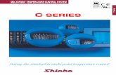 C series C SERIESC series is a multi-channel temperature control system which consists of power source host link unit, 2-ch temperature control unit, etc. Approximately 50% less wiring