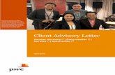 Client Advisory Letter - PwCTCC – Tax Clearance Certificate VAT – Value-Added Tax Client Advisory Letter 2019 | 4 Follow the light When tax should follow accounting In the AFS