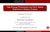 High-Energy Phenomena and Dark Matter Searches in Galaxy ... · PDF file High-Energy Phenomena and Dark Matter Searches in Galaxy Clusters Christoph Pfrommer1 in collaboration with