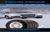 Are you Toyo winter ready? - CARiD · winter conditions. Tires now meeting this new standard for true winter tires will display a mountain/snowflake pictograph on the sidewall in