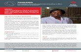 Project Last Mile - Tanzania · marketing by sharing the expertise and network of the Coca-Cola System with the local Ministry of Health. Project Last Mile Tanzania is specifically