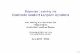 Bayesian Learning via Stochastic Gradient Langevin Dynamicsteh/research/compstats/sgld.pdf · Contribution I A very simple twist to standard stochastic gradient ascent. I Turns it