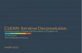 CLEAN: Iterative Deconvolutionmath_research.uct.ac.za/.../clean_iterative_deconvolution.pdf · Naïve Deconvolution: Inverse Filtering Given a function h with is the convolution of