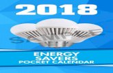 ENERGY SAVERS · ENERGY SAVERS POCKET CALENDAR Carry this calendar with you every day. Follow these tips, and you could see real savings each month. SAMPLE. Consider light-emitting